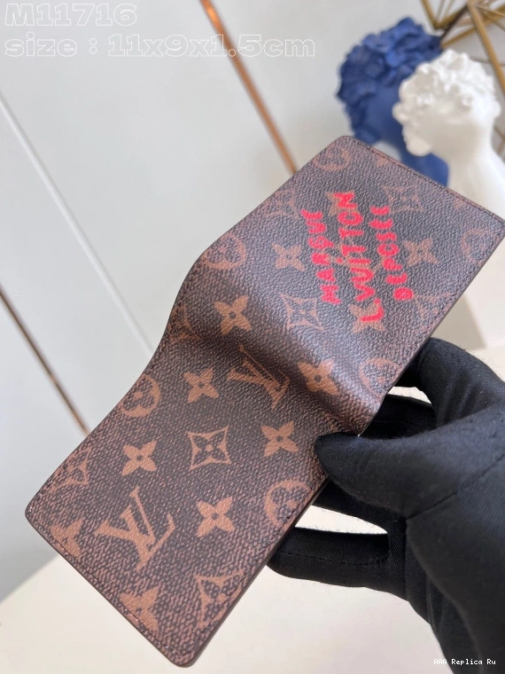 AAA Pruses Bags VUITTON MULTIPLE WALLET-11.5*9*1.5cm LOUIS 0806